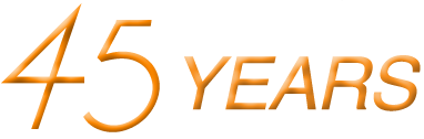ORS 45 years logo in orange