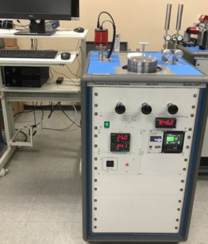 Front view of Delta P Model 410 Getter Sorption Analyzer